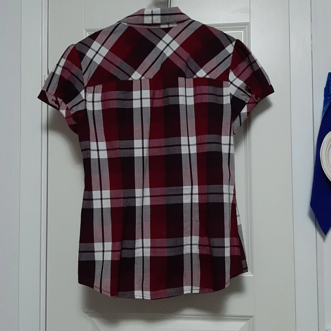 Rutig kortärmad skjorta från 365 Sunshine - 1