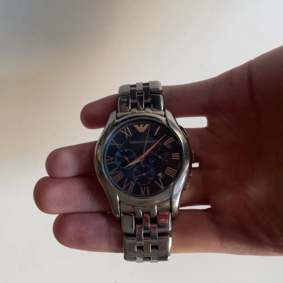 Emporio Armani silverfärgad klocka