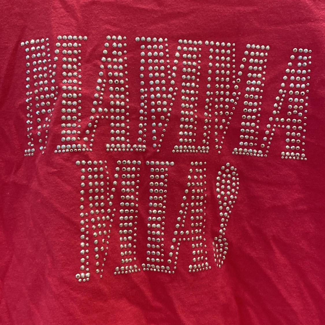 Rosa Mamma Mia! t-shirt med diamanter  - 1