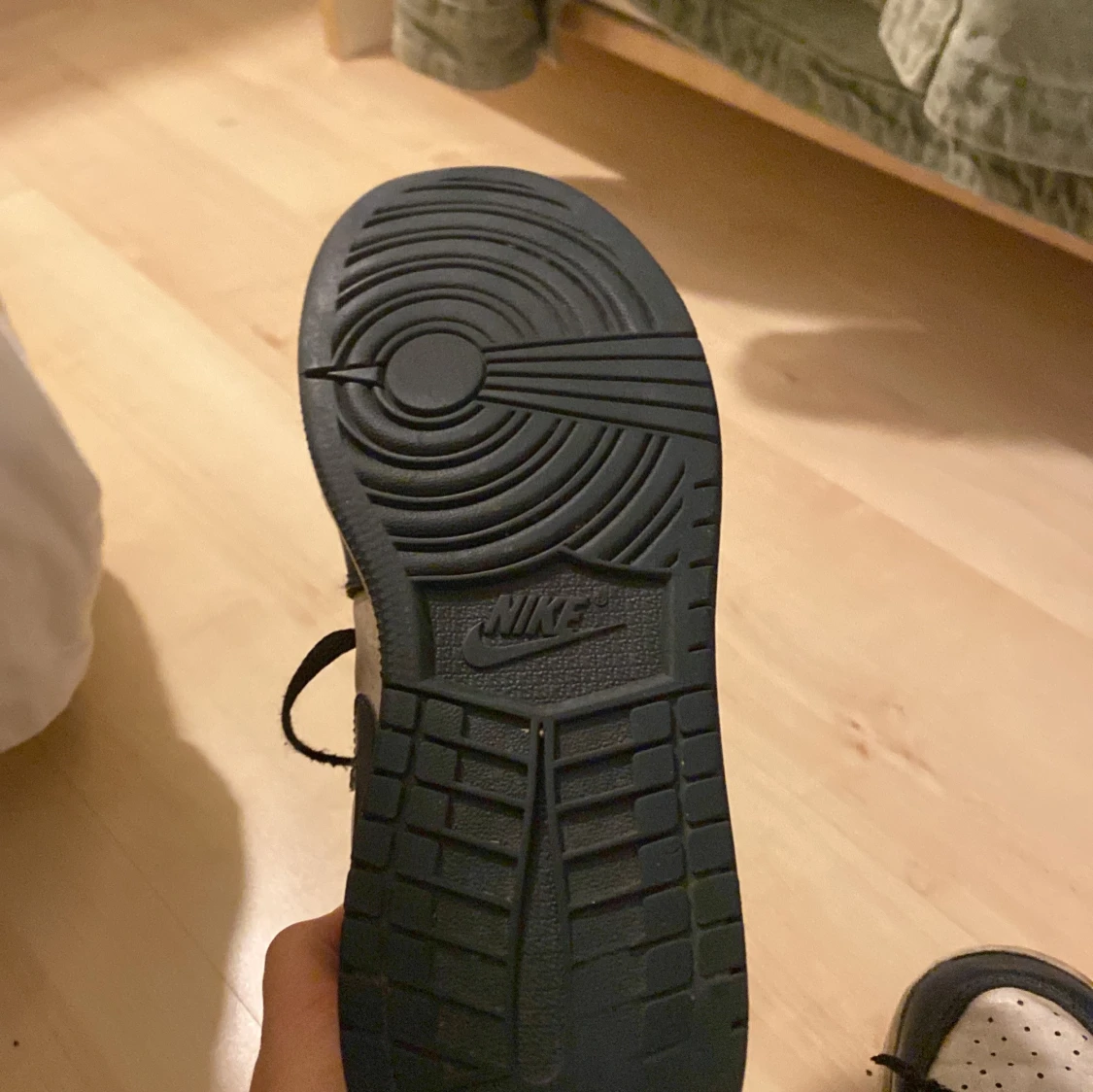 Nike Air Jordan 1 Mid blå/vit strl 38 - 2