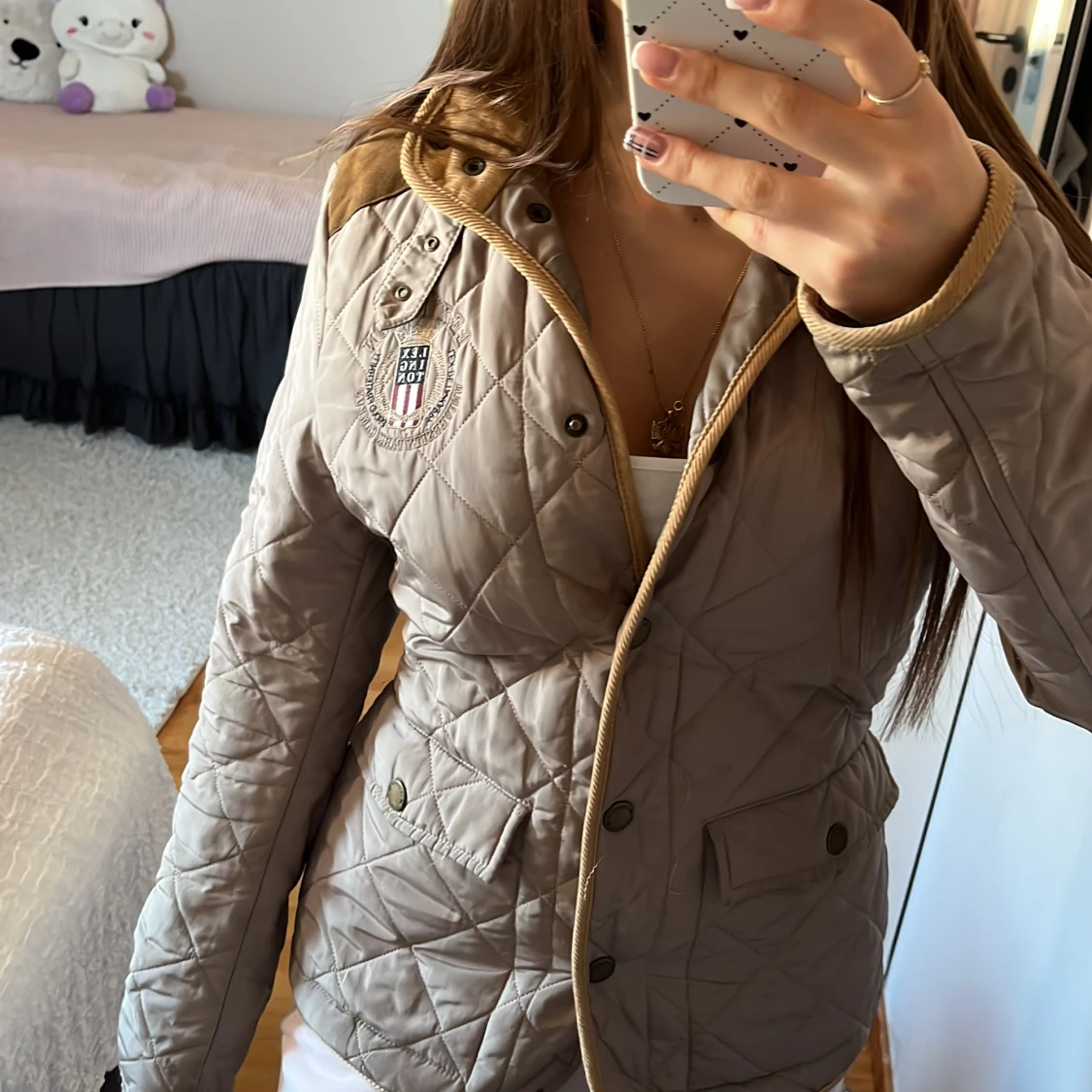 Beige Lexington jacka