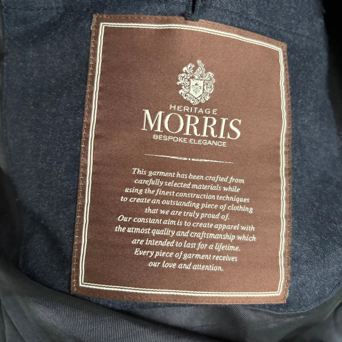 Mörkblå ullrock från Morris, strl 48 - 1