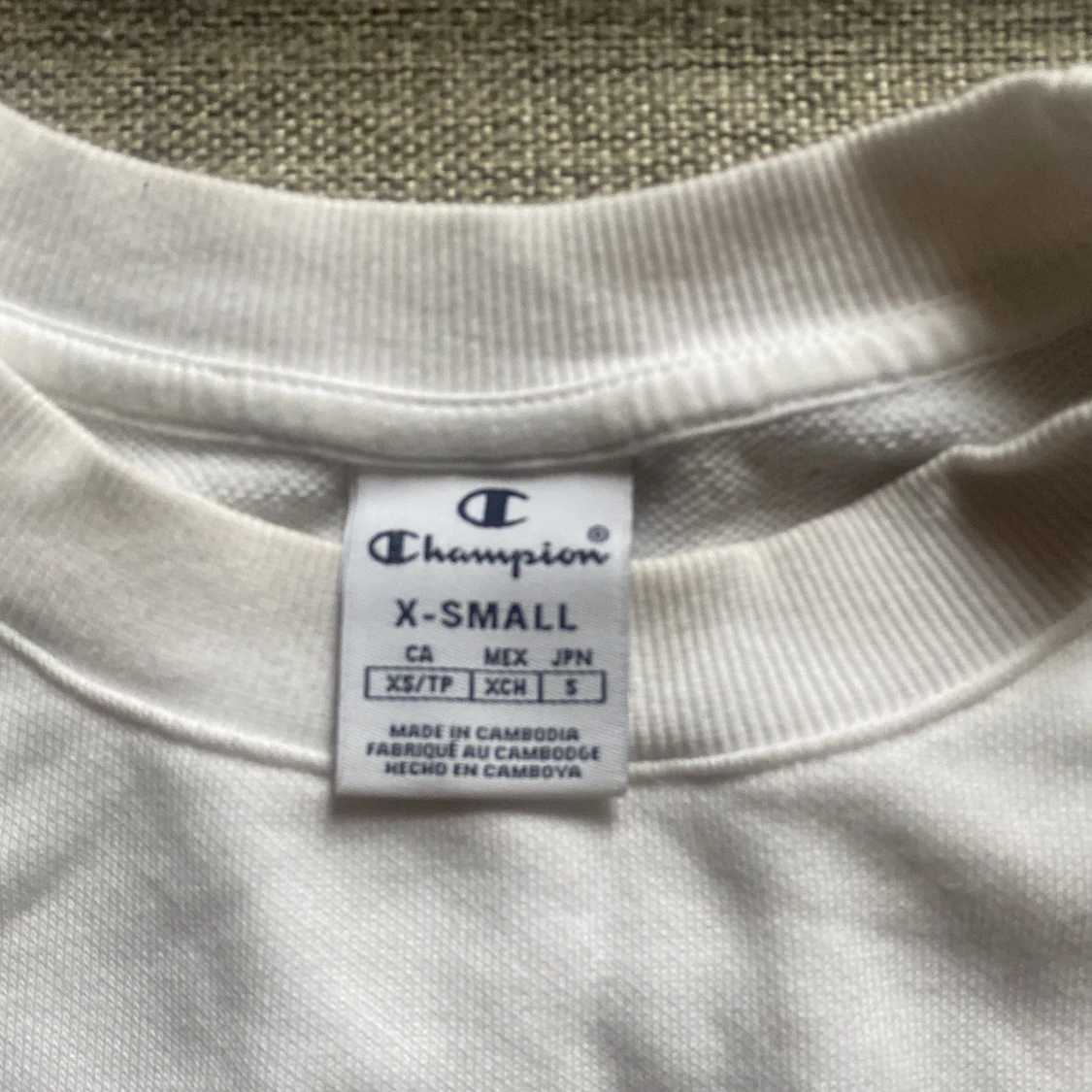 Vit sweatshirt från Champion  - 3