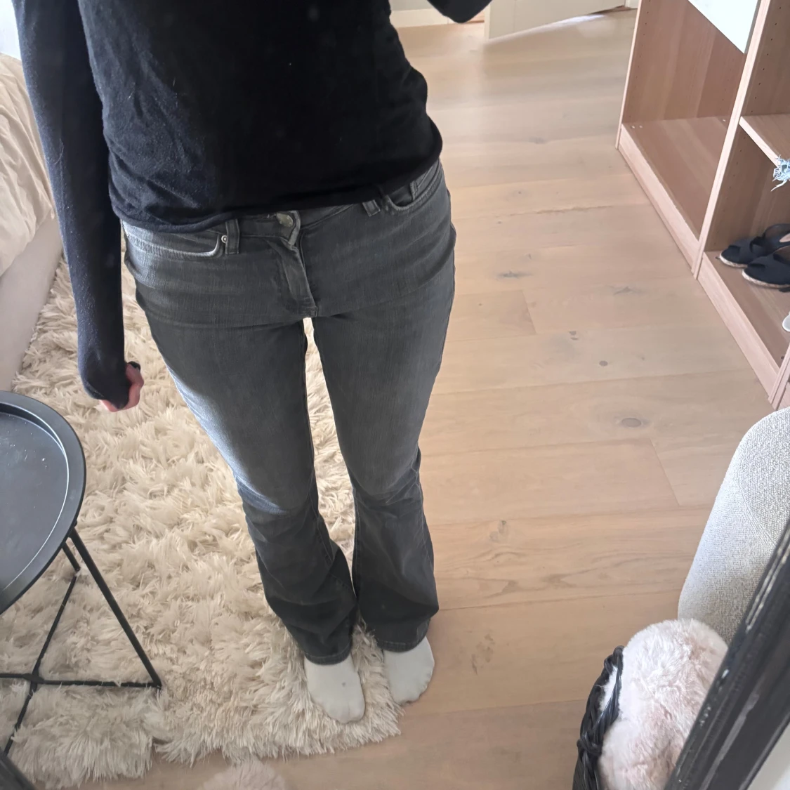 Grå bootcut jeans från ONLY - 1