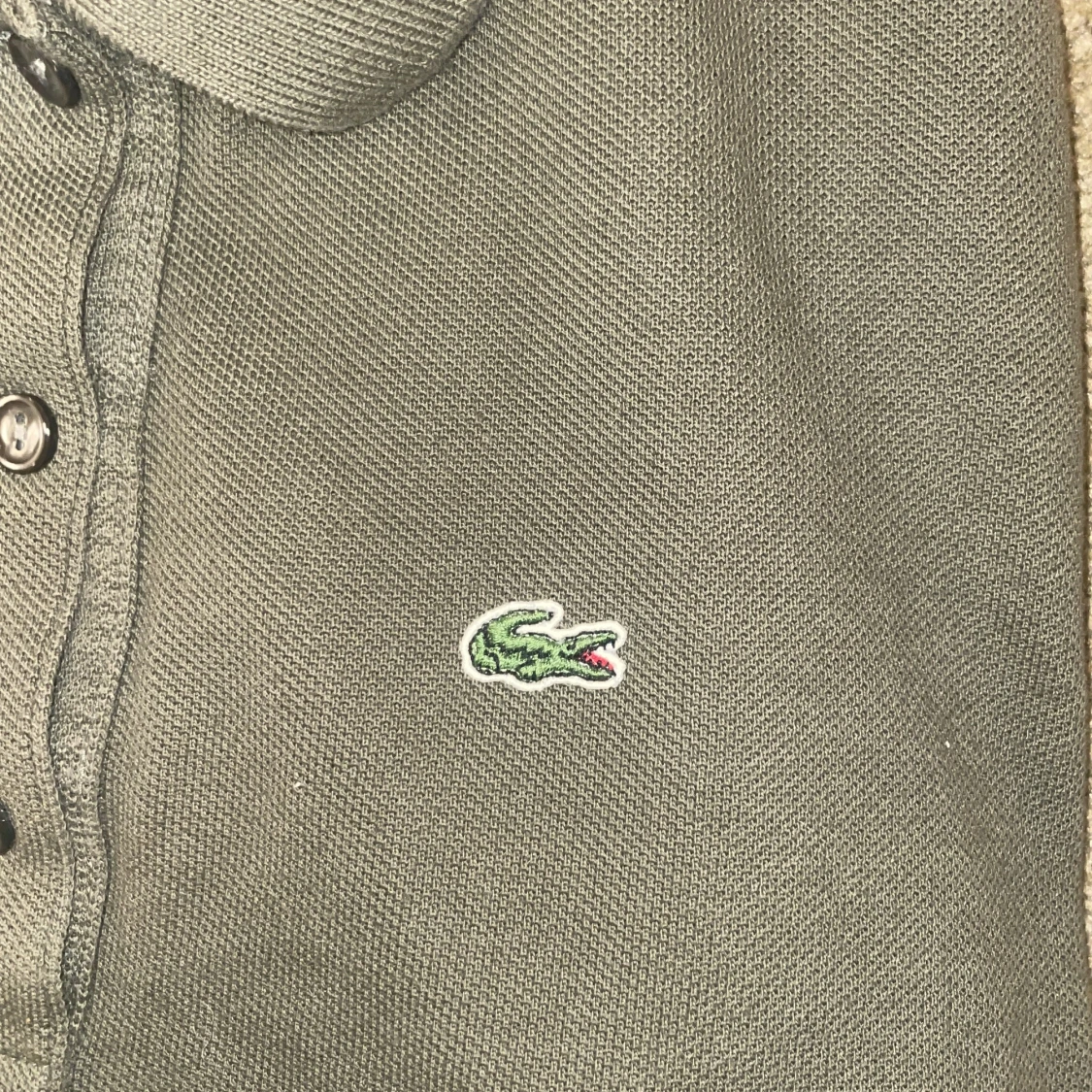 Mörkgrön pikétröja från Lacoste - 2