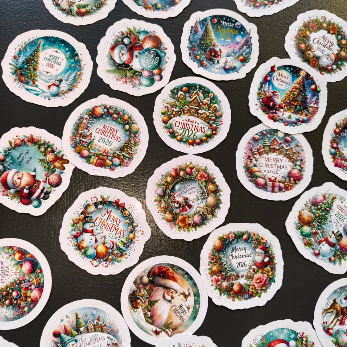 45 at Julklistermärken Merry Christmas 2026 4.5 cm - 2