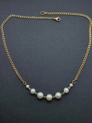 Stilfullt halsband 45cm - Material-rostfritt stål 