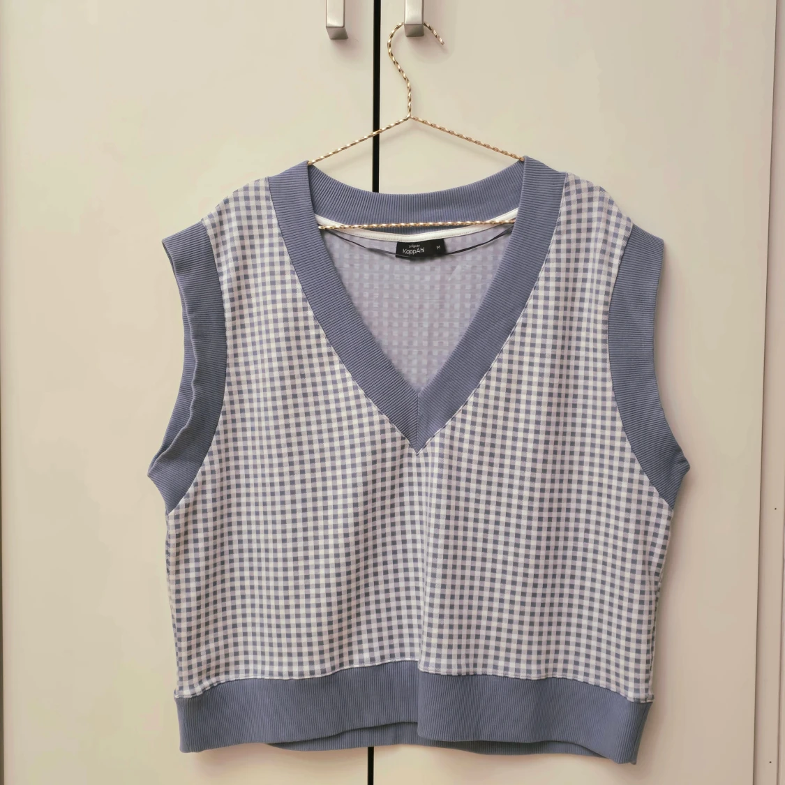 Kappahl blå rutig väst
