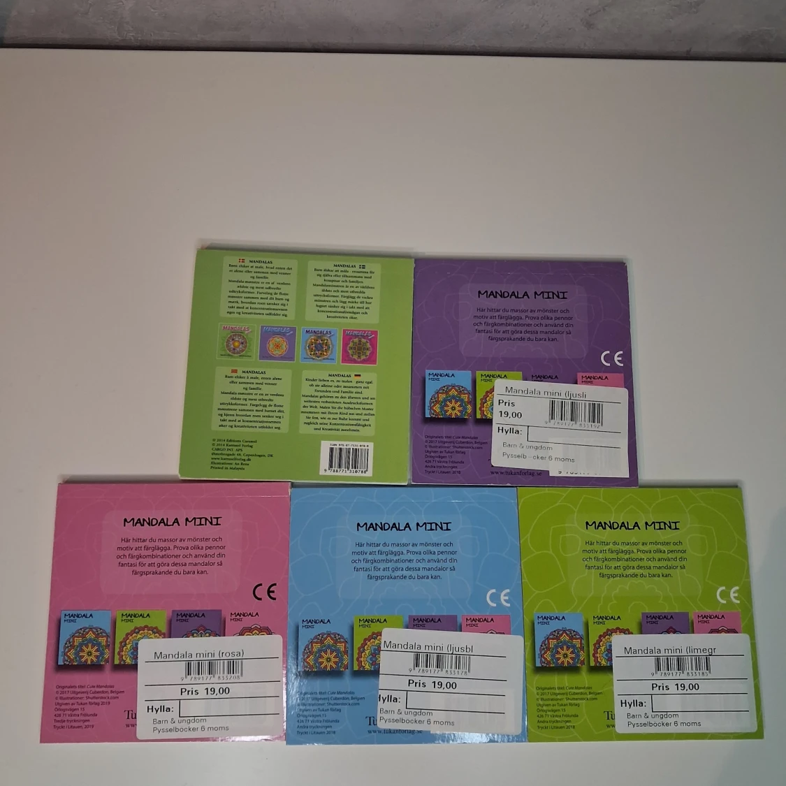 Mandala Mini 5st målarböcker  - 1