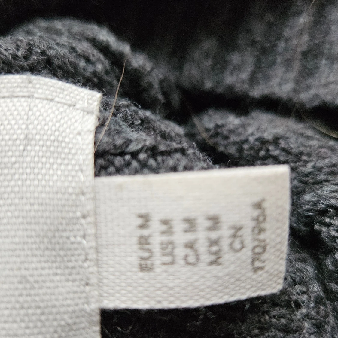 Randig ribbad stickad tröja M - 3