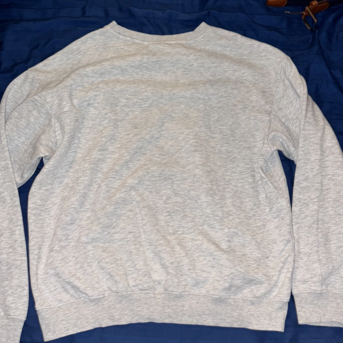 Ljusgrå sweatshirt i bomull - 1