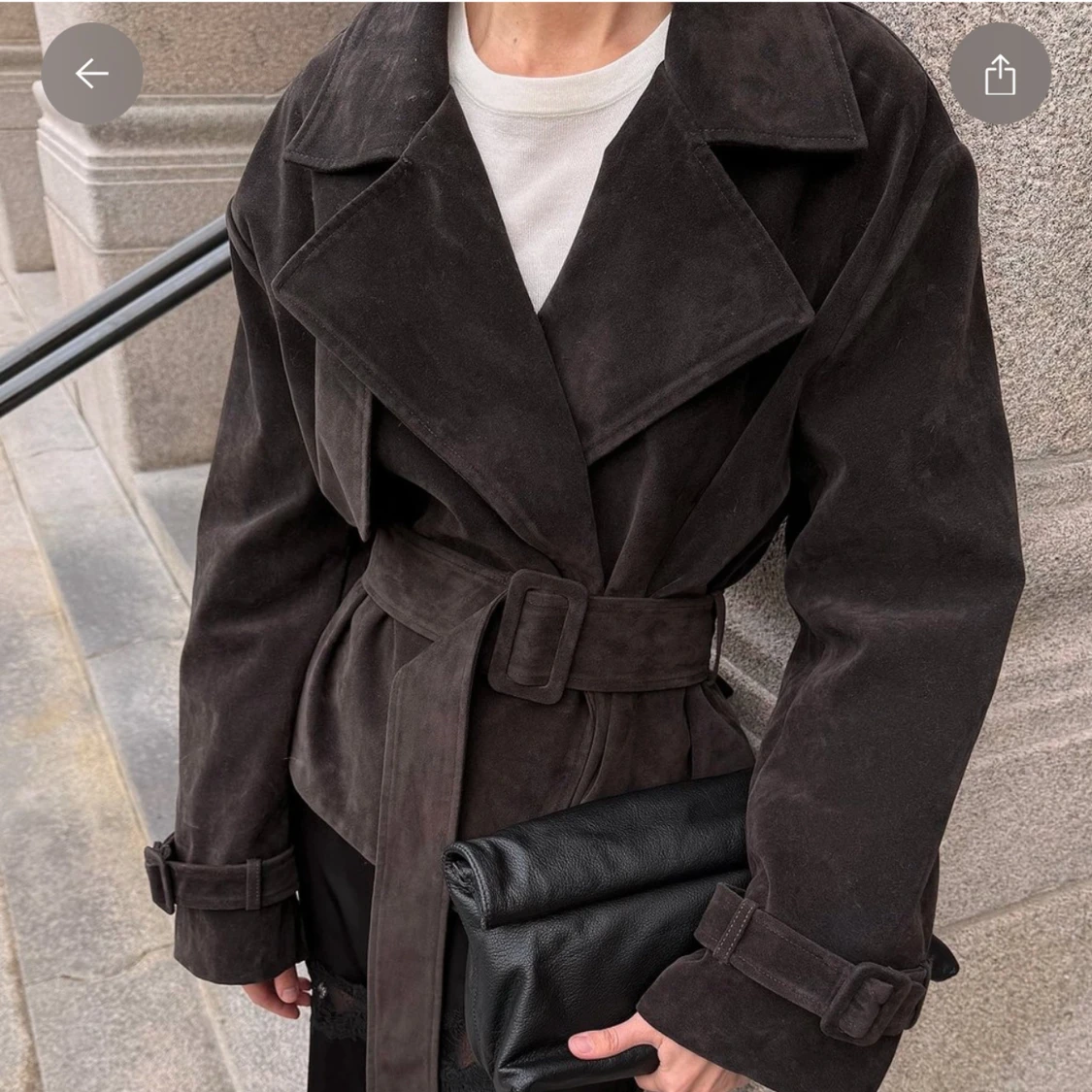  Mocka trenchcoat från Nakd! 