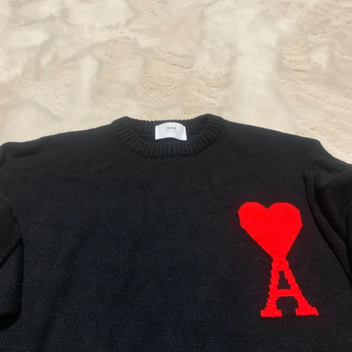 Svart stickad tröja från Ami - 4