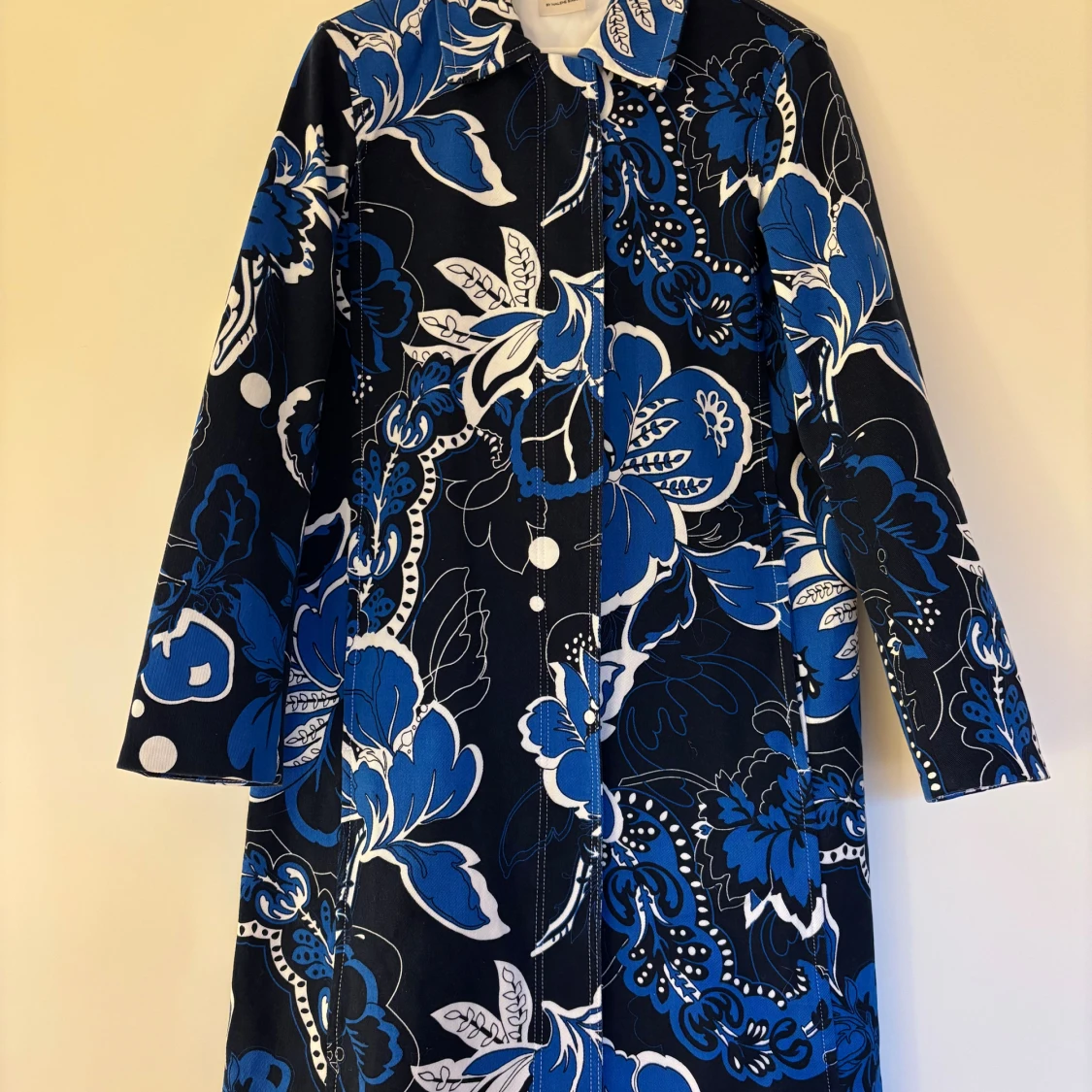 Retroblommig bomullskappa från By Malene Birger