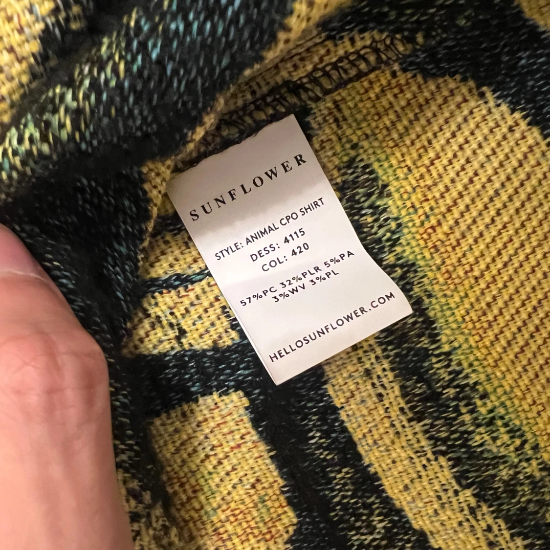 Animalmönstrad overshirt från Sunflower - 2