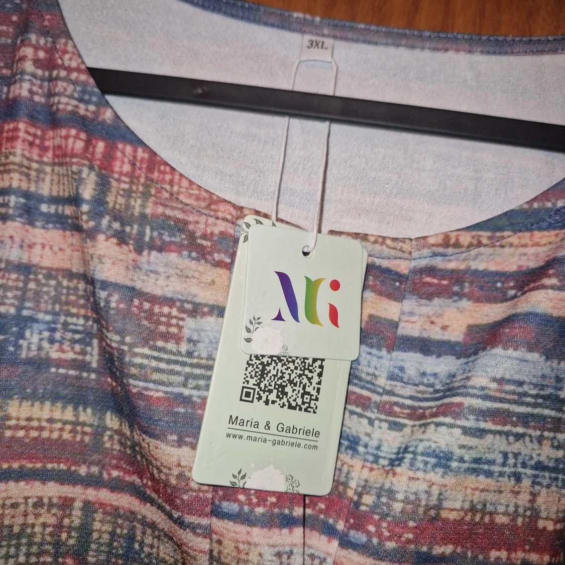 Färgglad blus med mönster - 4