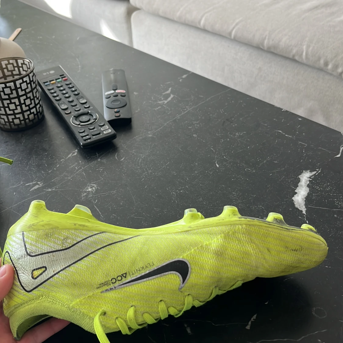 Nike Mercurial fotbollsskor gul US8 - 3