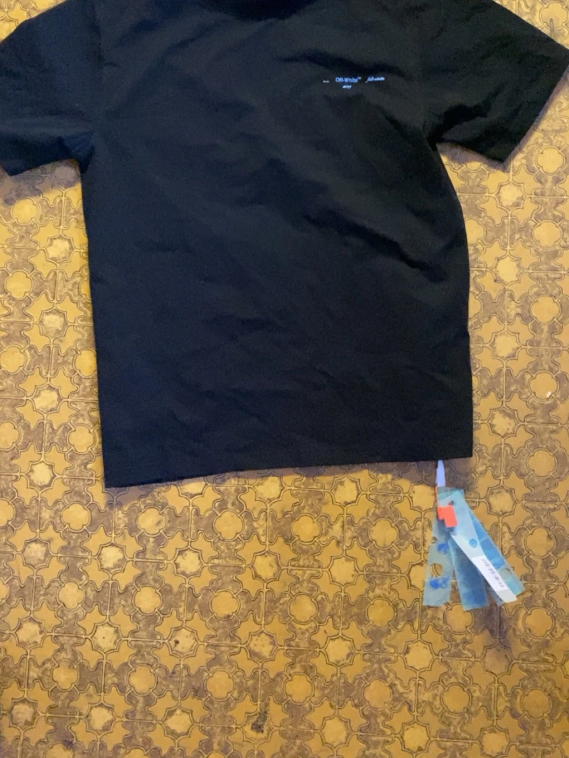 Svart Off-White t-shirt med tryck - 1