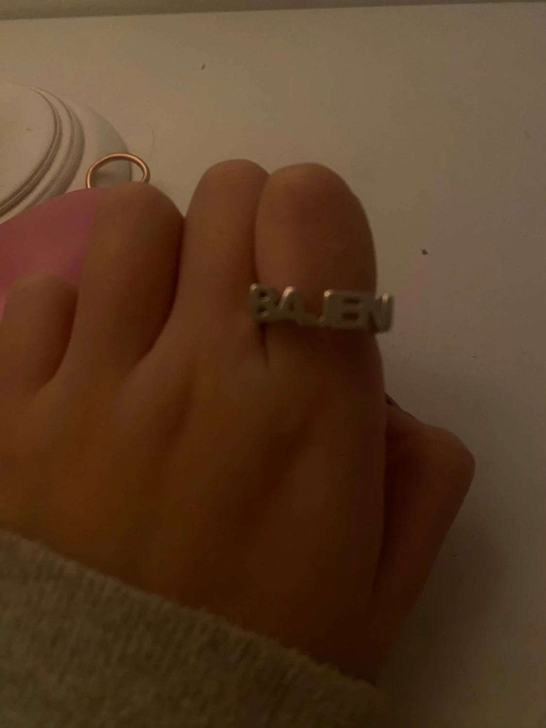 Queen Bajen silverfärgad ring - 1