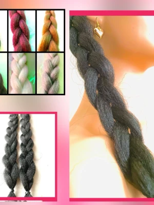 By prisförslag- 1 st valfri fläta välj bland olika färger - Snygg fläta i olika färger. Perfekta som hårförlängning eller för att skapa en cool look. Lätt att fästa och styla, passar dig som vill ha extra volym och längd. De ger en naturlig känsla och håller formen hela dagen. Gäller 1 st. 