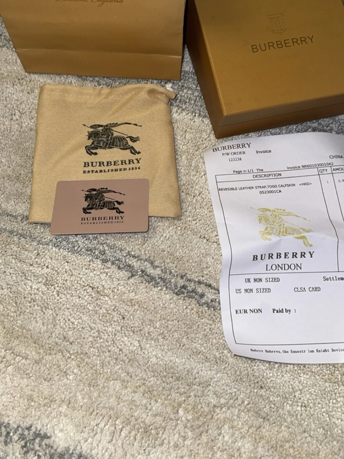 Rutigt bälte från Burberry - 2