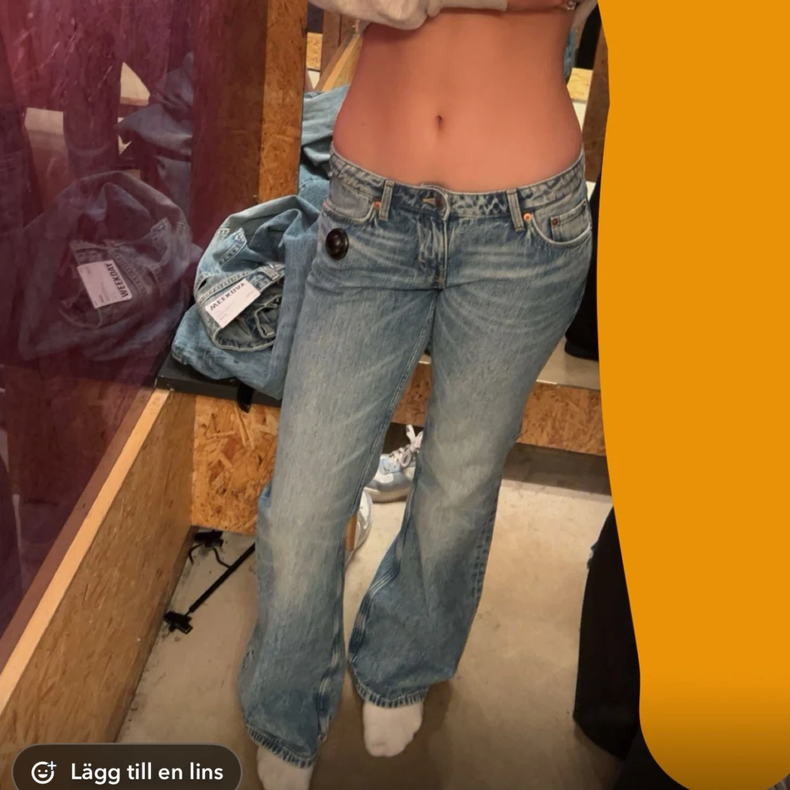 Lågmidjade bootcut jeans Levis