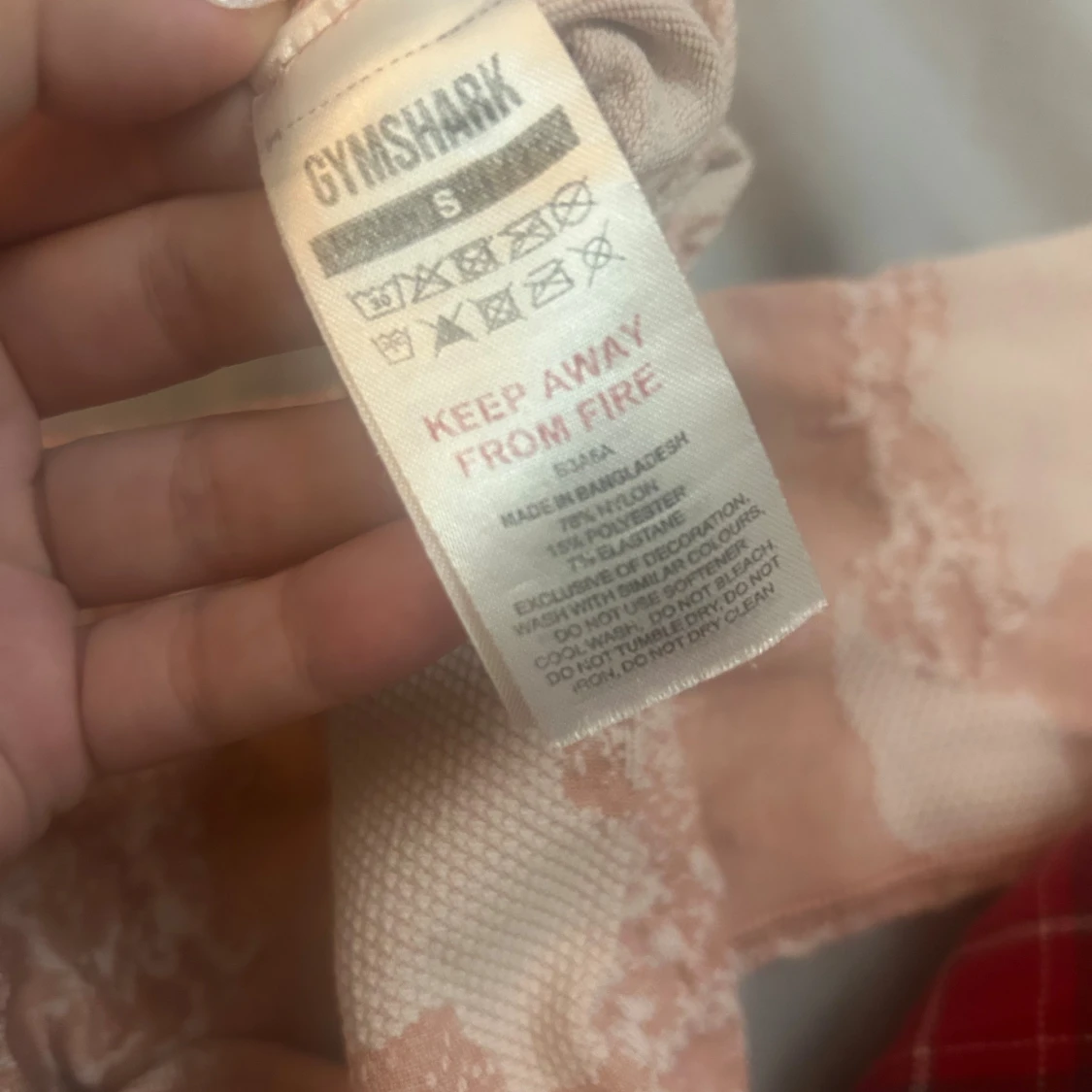 rosa mönstrade leggings från Gymshark - 2