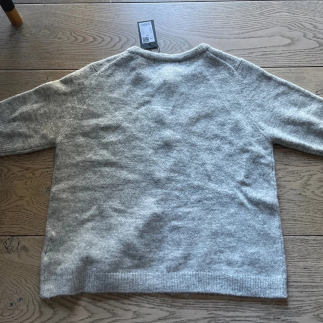 Kortärmad stickad topp  - 2