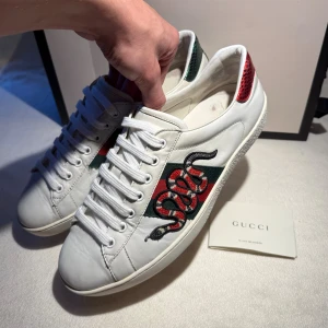 Gucci Ace - Hej, Säljer nu mina nästa helt nya Gucci Ace skor! Storlek 43. De tillkommer Orginal Gucci kort. nypris= 6000kr, Säljs för 2290kr - STEAL 
