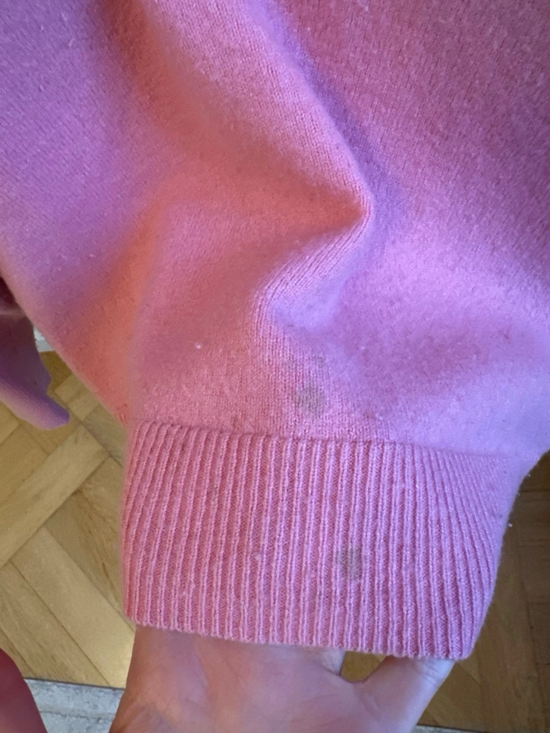 Rosa stickad tröja - 3