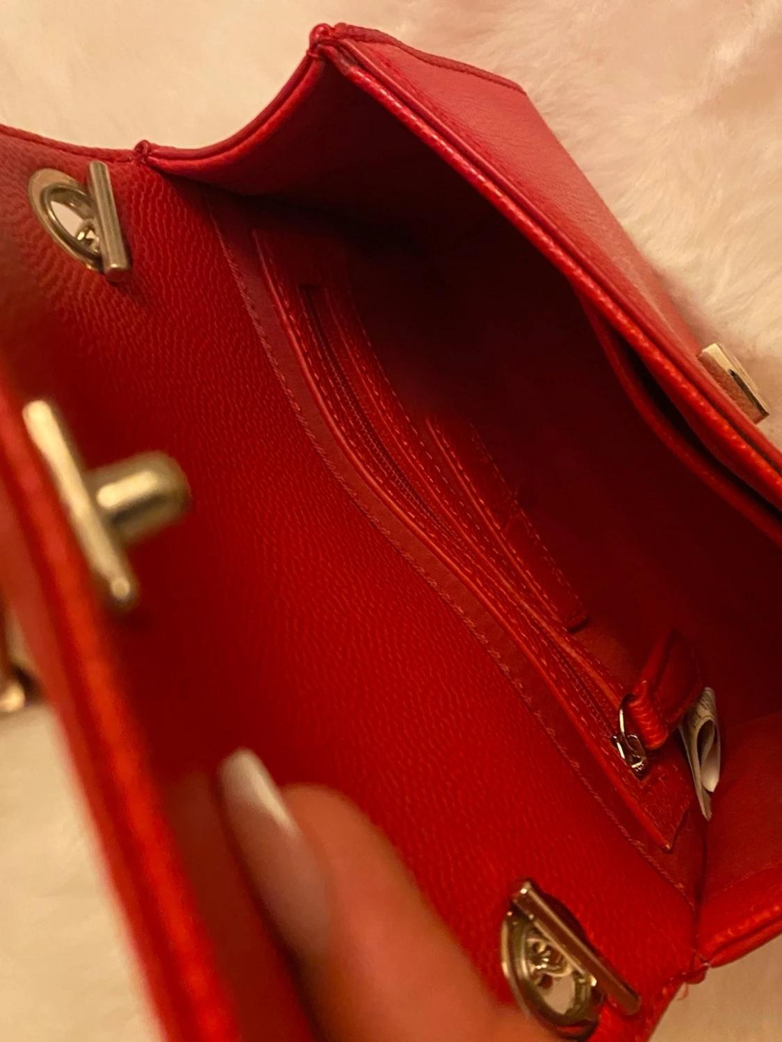 Röd axelväska från Valentino - 3