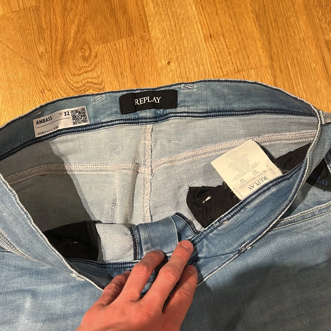 Replay Anbass ljusblå jeans herr - 3