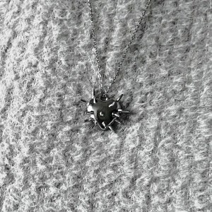 Spiky Heart - 50 cm kedja i rostfritt stål