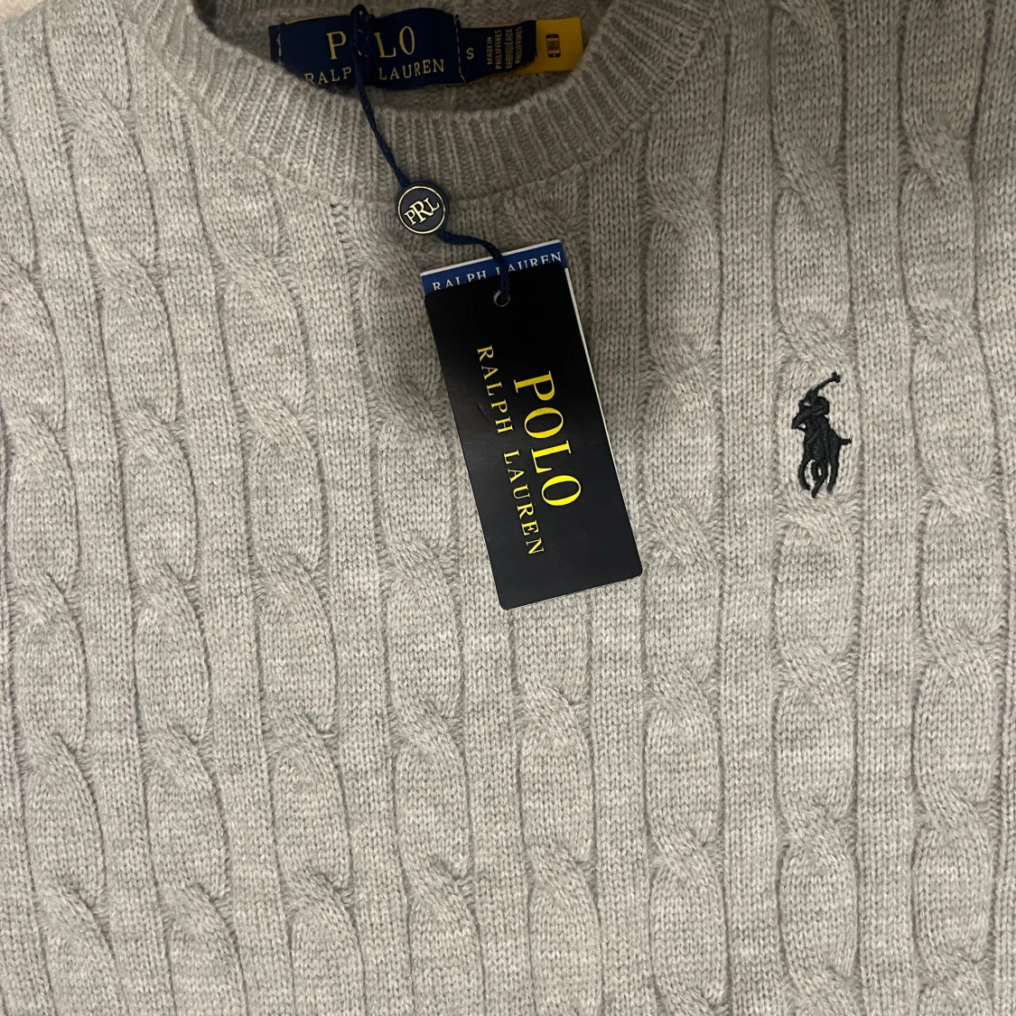 Grå kabelstickad tröja Polo Ralph Lauren - 2