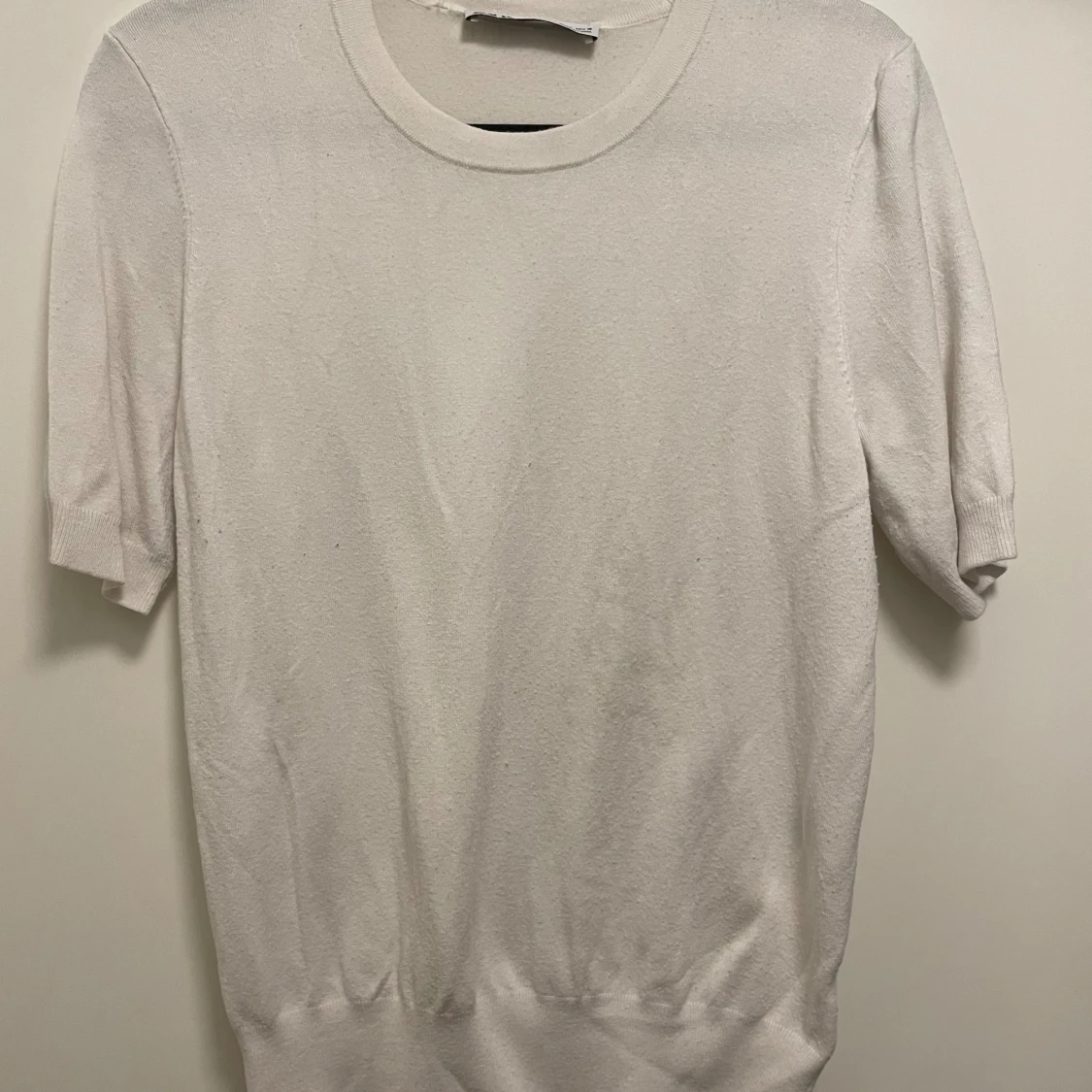 Vit kortärmad tröja från Zara