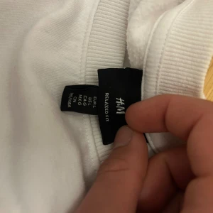 2 för 99 sweatshirts - Vit och grönblå sweatshirt från H&M