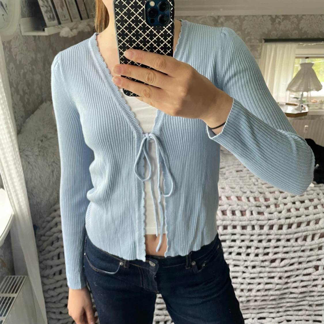 Ljusblå kofta  - 2