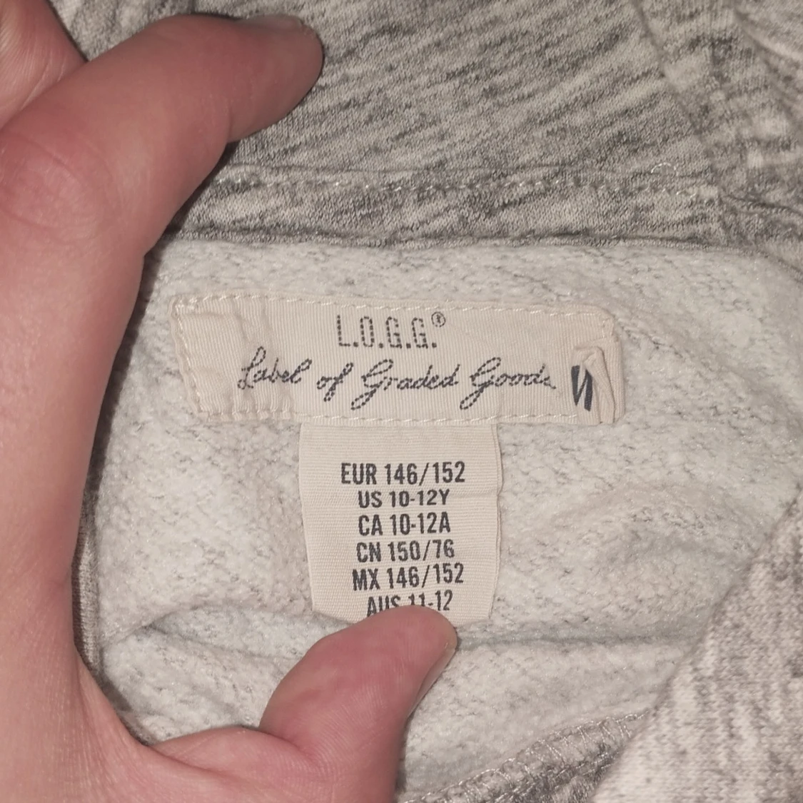 Grå hoodie NYC från L.O.G.G. - 2