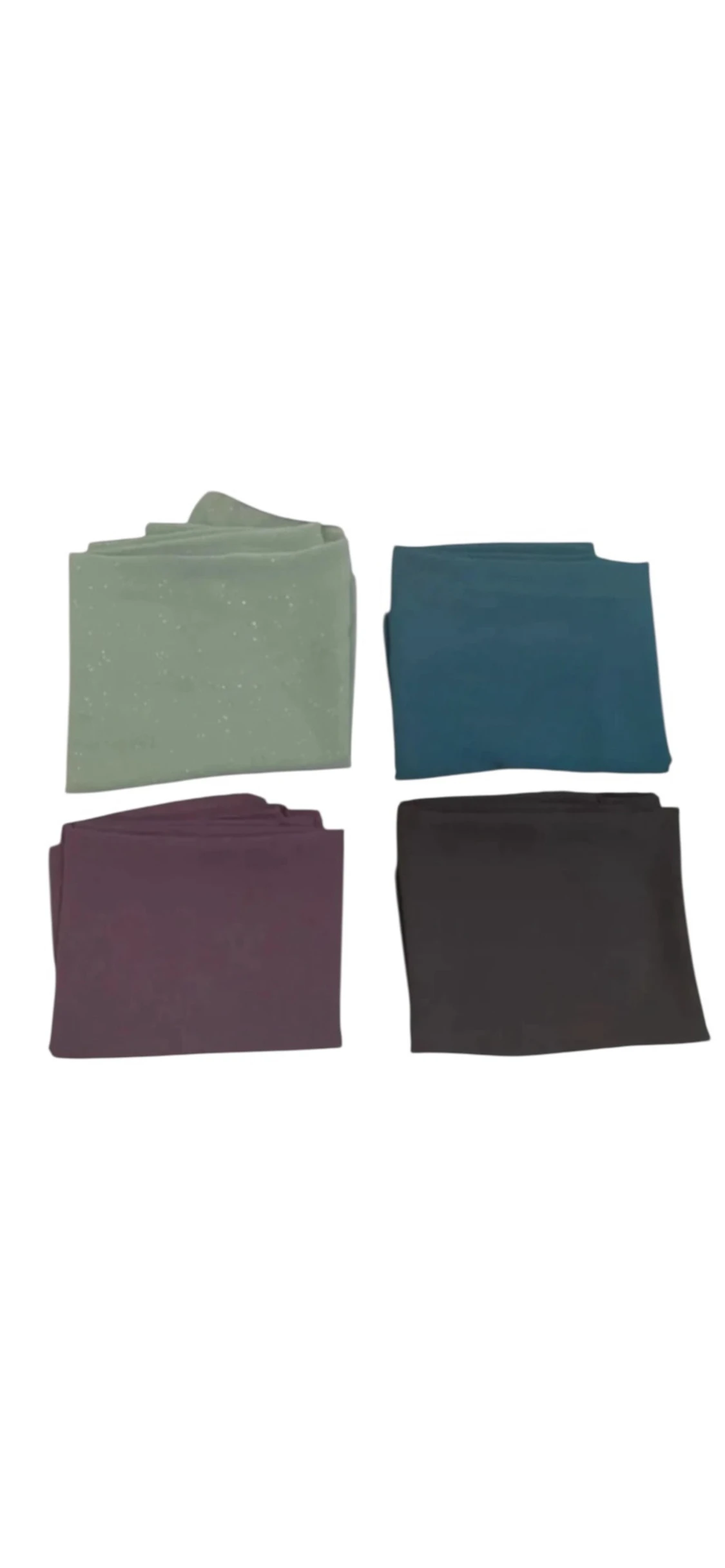 10 enfärgade halsdukar i olika färger - 1