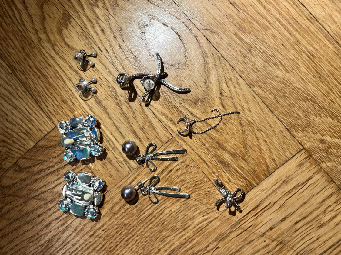 Mixade örhängen silverörhängen - 1