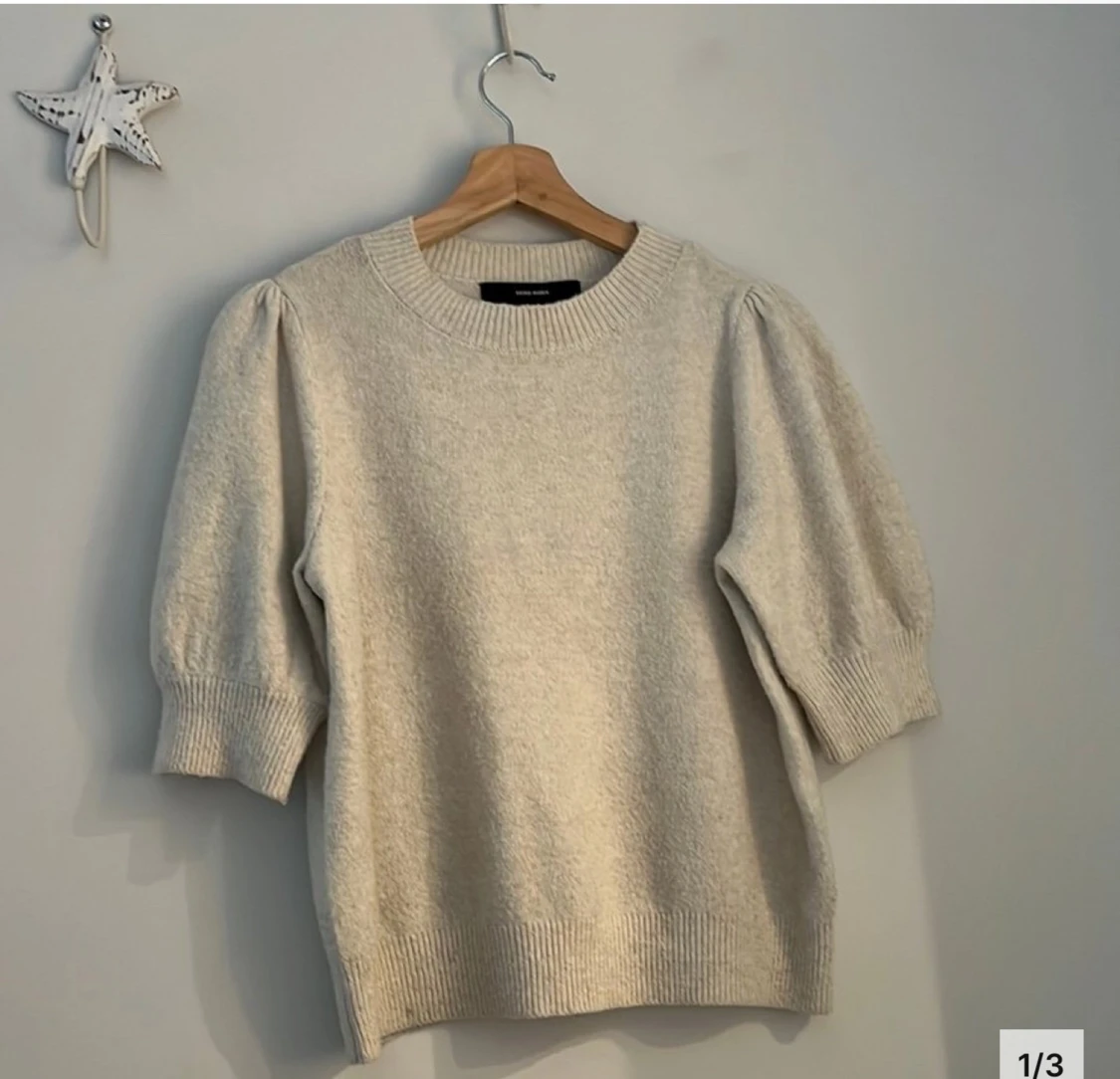 Beige stickad tröja Vero Moda