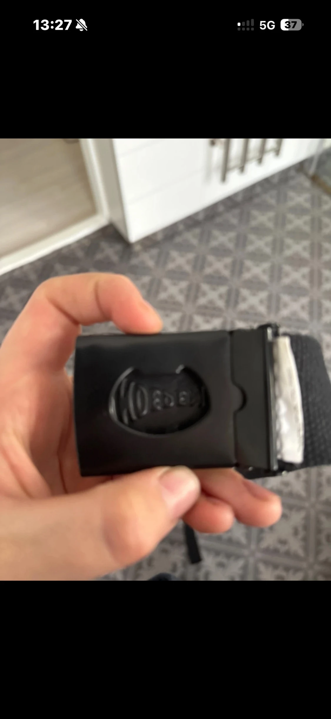 Svart Independent tygbälte - 2