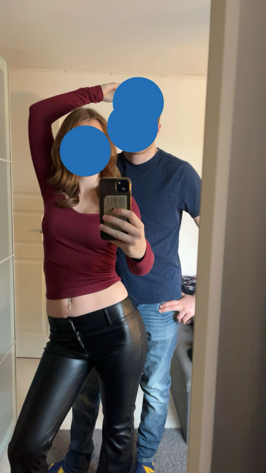 Vinröd långärmad topp från Nelly