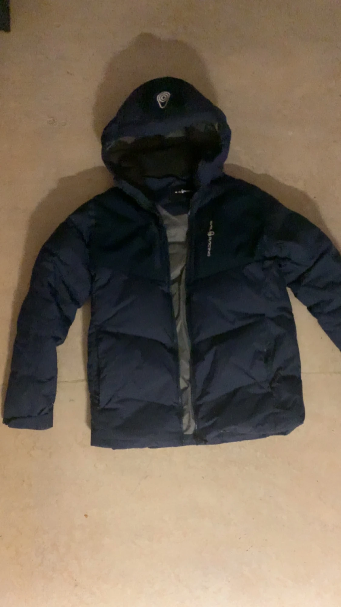 Mörkblå Sail Racing pufferjacka