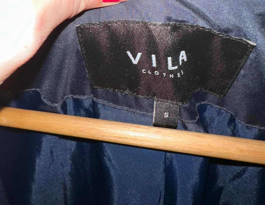 Snygg jacka från Vila blå - storlek S - 4