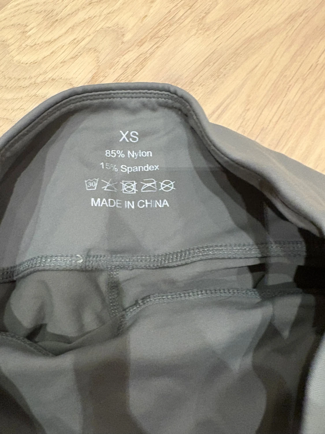 Mörkgrå leggings XS med hög midja - 2