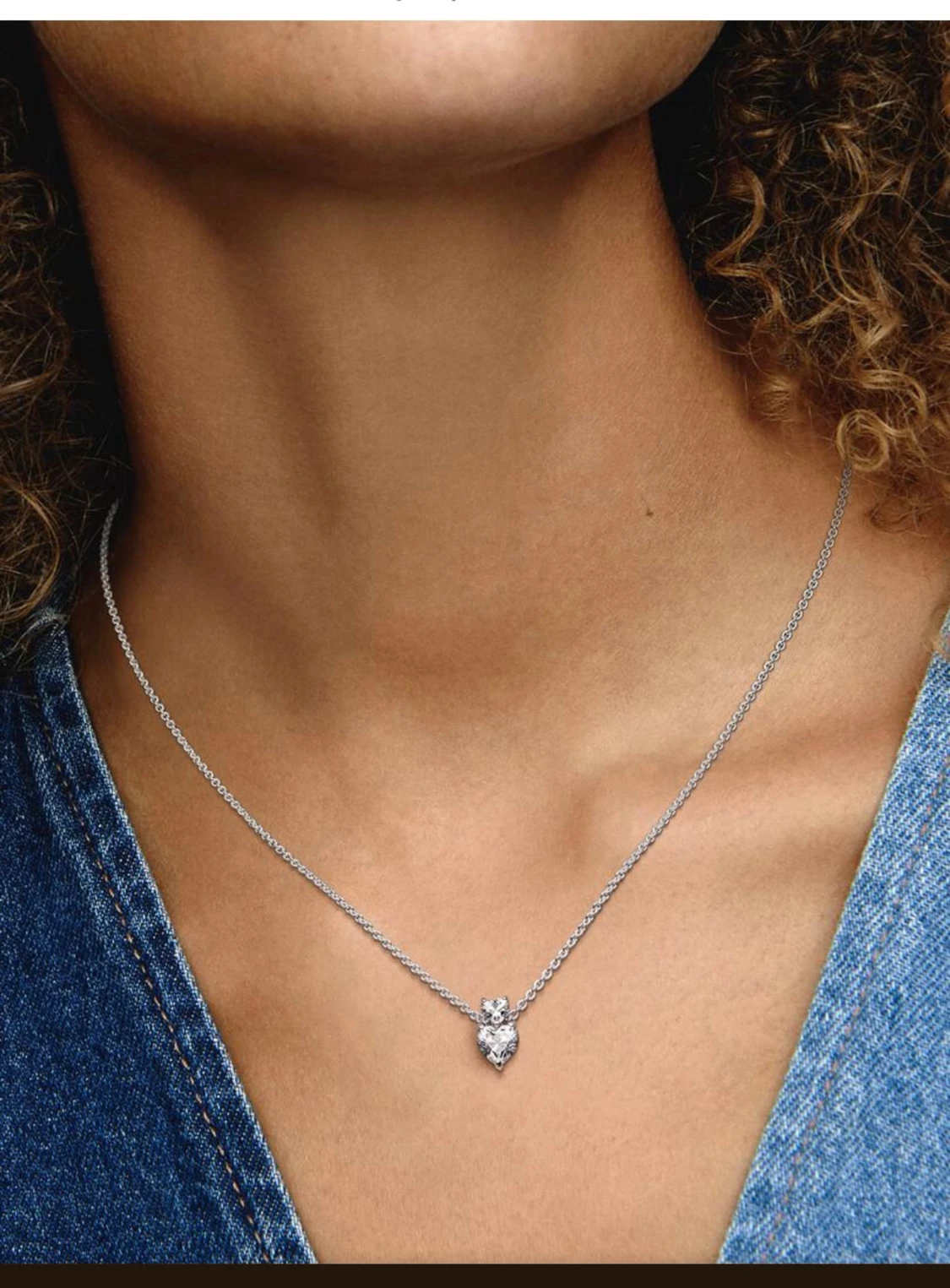 Pandora halsband med hjärtberlock - 1