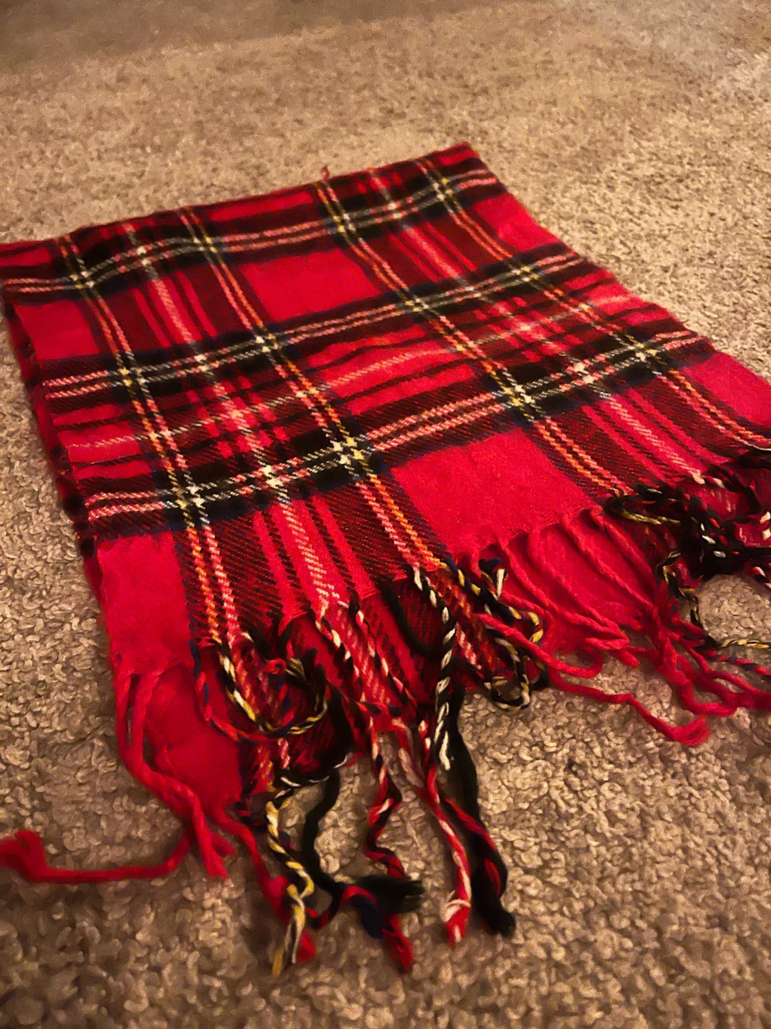 Röd rutig halsduk från Barbour