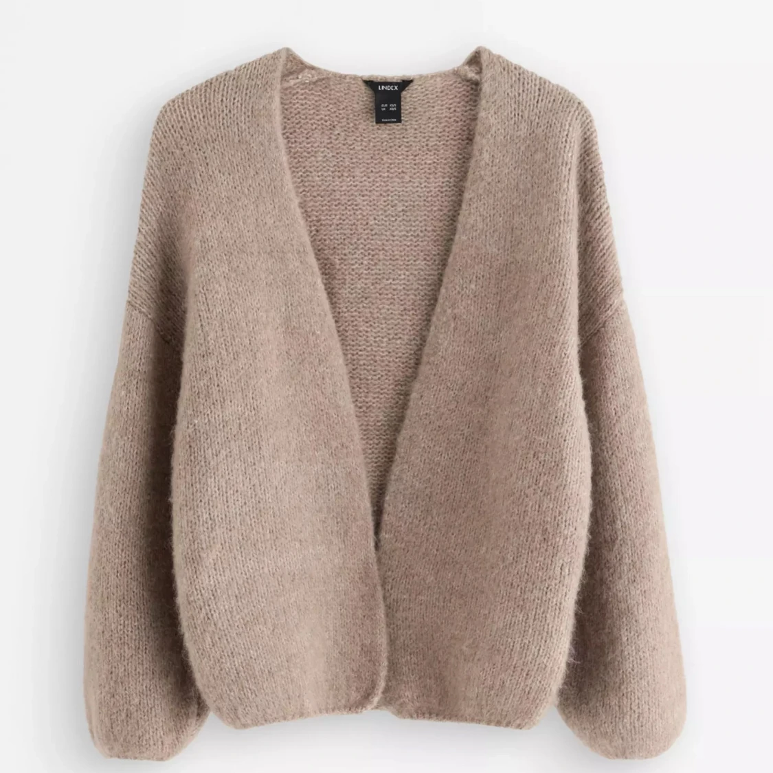 Beige stickad kofta från Lindex - 3