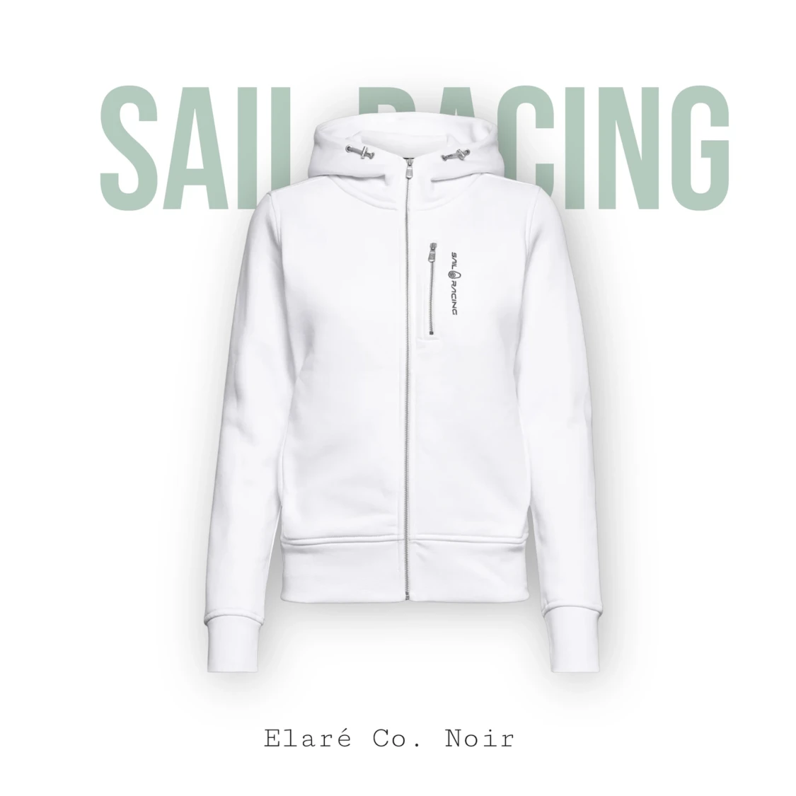 Vit hoodie från Sail Racing